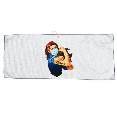 Rosie The Riveter Woman Nurse Large Microfiber Waffle Golf Towel