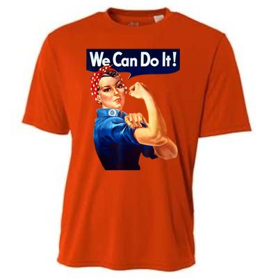 Rosie The Riveter Poster We Can Do It Feminist Retro Cooling Performance Crew T-Shirt