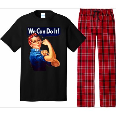 Rosie The Riveter Poster We Can Do It Feminist Retro Pajama Set