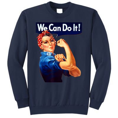 Rosie The Riveter Poster We Can Do It Feminist Retro Sweatshirt