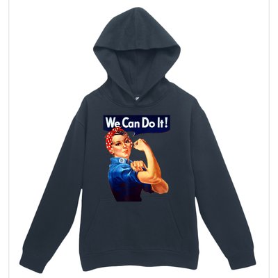 Rosie The Riveter Poster We Can Do It Feminist Retro Urban Pullover Hoodie