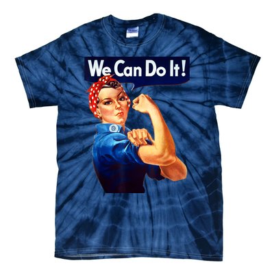 Rosie The Riveter Poster We Can Do It Feminist Retro Tie-Dye T-Shirt