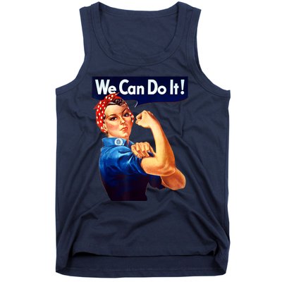 Rosie The Riveter Poster We Can Do It Feminist Retro Tank Top