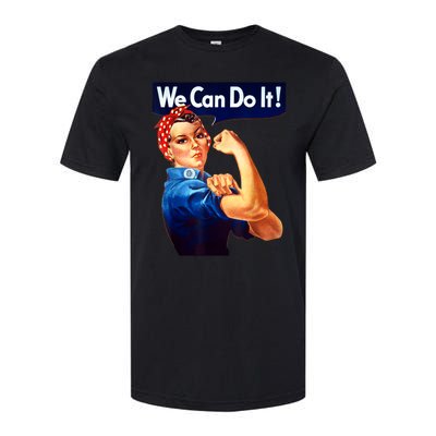 Rosie The Riveter Poster We Can Do It Feminist Retro Softstyle CVC T-Shirt