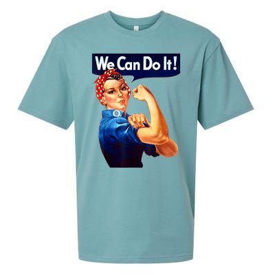 Rosie The Riveter Poster We Can Do It Feminist Retro Sueded Cloud Jersey T-Shirt