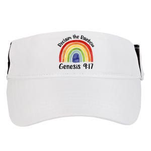 Reclaim The Rainbow Jesus Lover Christian Proverb Adult Drive Performance Visor