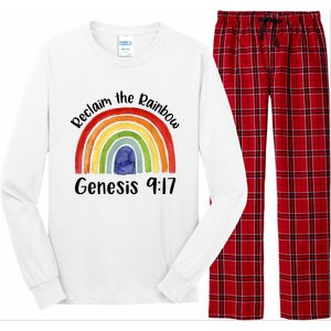 Reclaim The Rainbow Jesus Lover Christian Proverb Long Sleeve Pajama Set