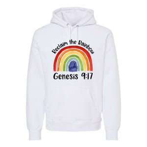 Reclaim The Rainbow Jesus Lover Christian Proverb Premium Hoodie