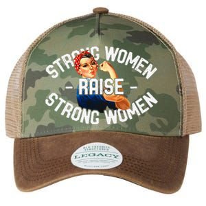 Rosie The Riveter Strong Women Raise Strong Women Legacy Tie Dye Trucker Hat