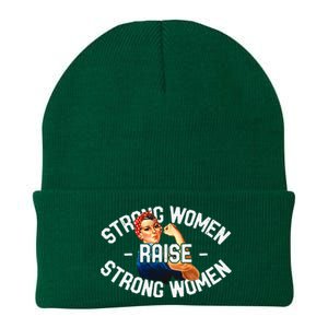 Rosie The Riveter Strong Women Raise Strong Women Knit Cap Winter Beanie