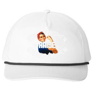 Rosie The Riveter Strong Women Raise Strong Women Snapback Five-Panel Rope Hat