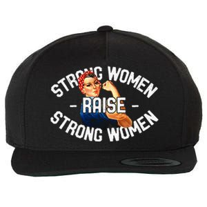 Rosie The Riveter Strong Women Raise Strong Women Wool Snapback Cap