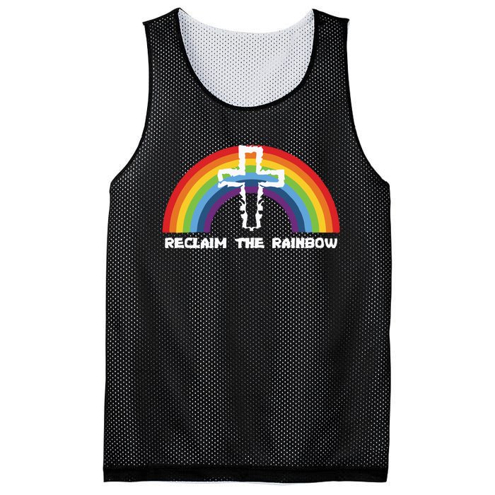 Reclaim The Rainbow Mesh Reversible Basketball Jersey Tank