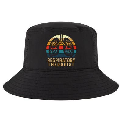 Respiratory Therapist Retro Vintage Lungs Pulmonology Rt Cool Comfort Performance Bucket Hat