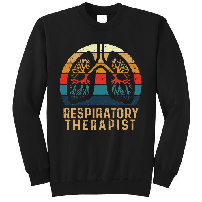 Respiratory Therapist Retro Vintage Lungs Pulmonology Rt Sweatshirt