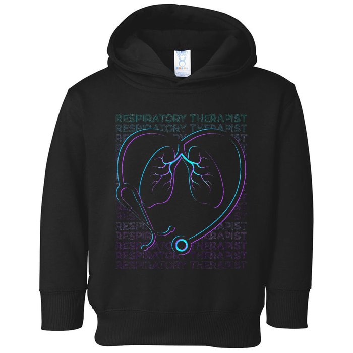 Respiratory Therapist Respiratory Therapy Retro Toddler Hoodie