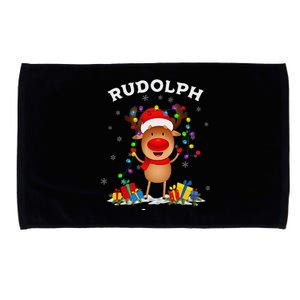 Rudolph The Red Nose Reindeer For Christmas Xmas Microfiber Hand Towel