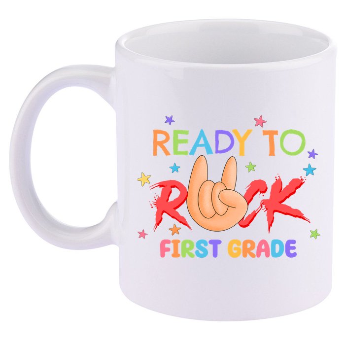 Ready To Rock First Grade 11oz C Handle Ceramic Mug