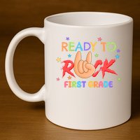 Ready To Rock First Grade 11oz C Handle Ceramic Mug