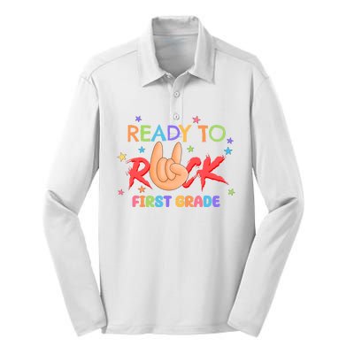 Ready To Rock First Grade Silk Touch Performance Long Sleeve Polo