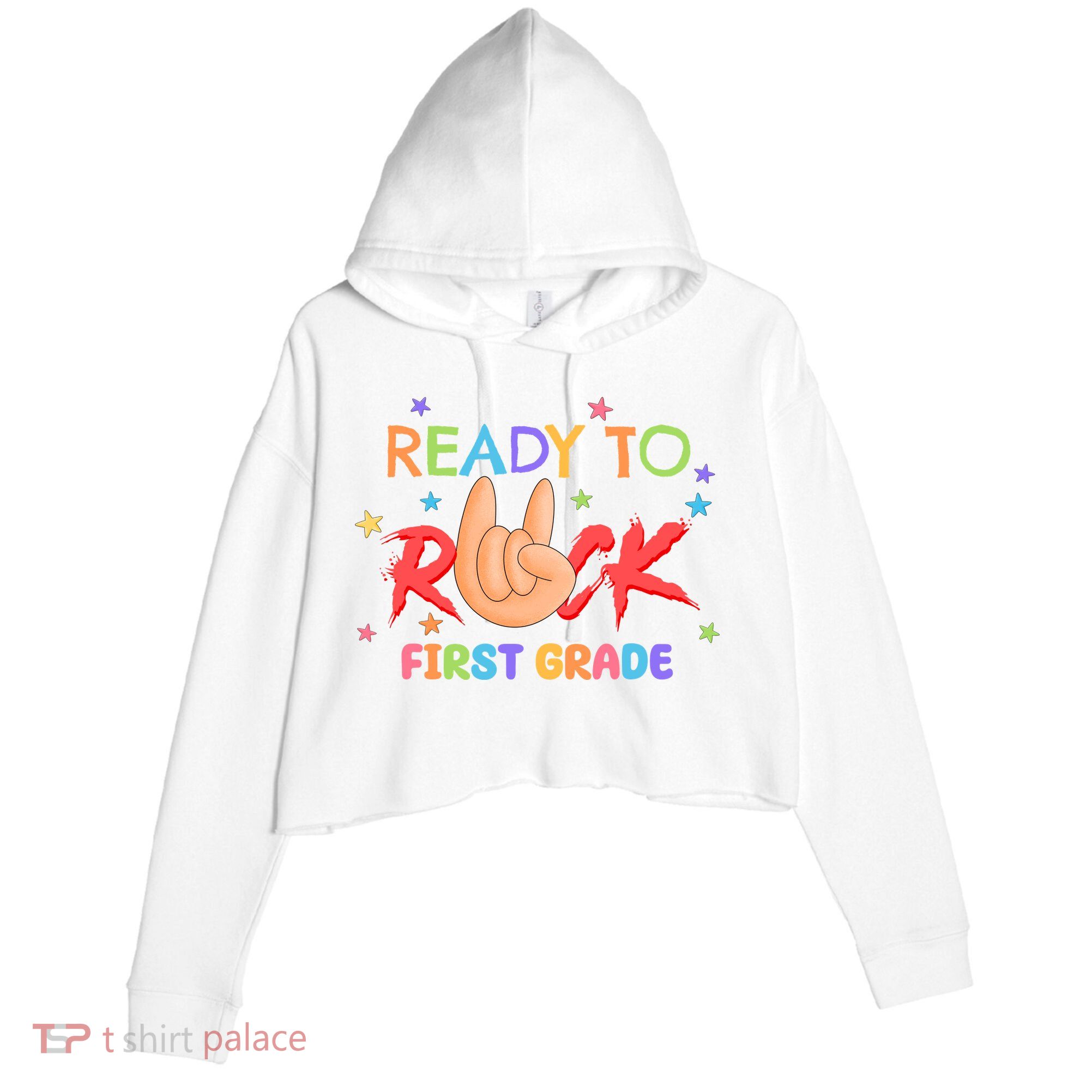 Ready To Rock First Grade Crop Fleece Hoodie