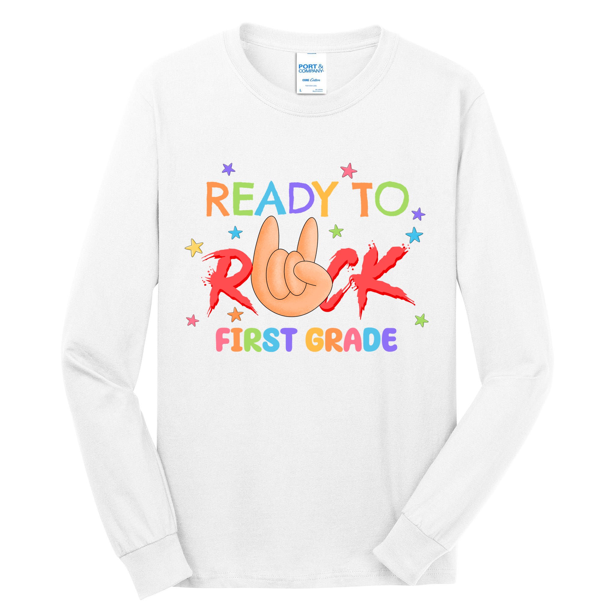 Ready To Rock First Grade Tall Long Sleeve T-Shirt