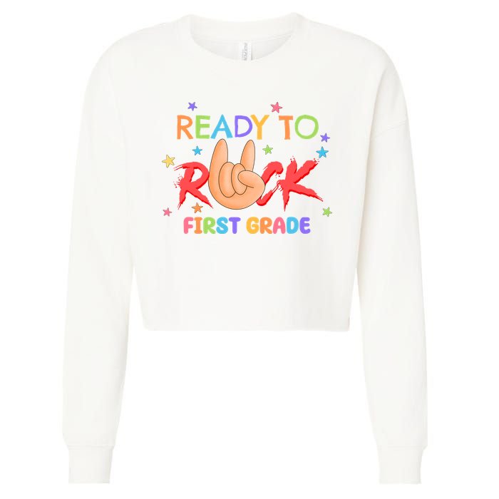 Ready To Rock First Grade Cropped Pullover Crew
