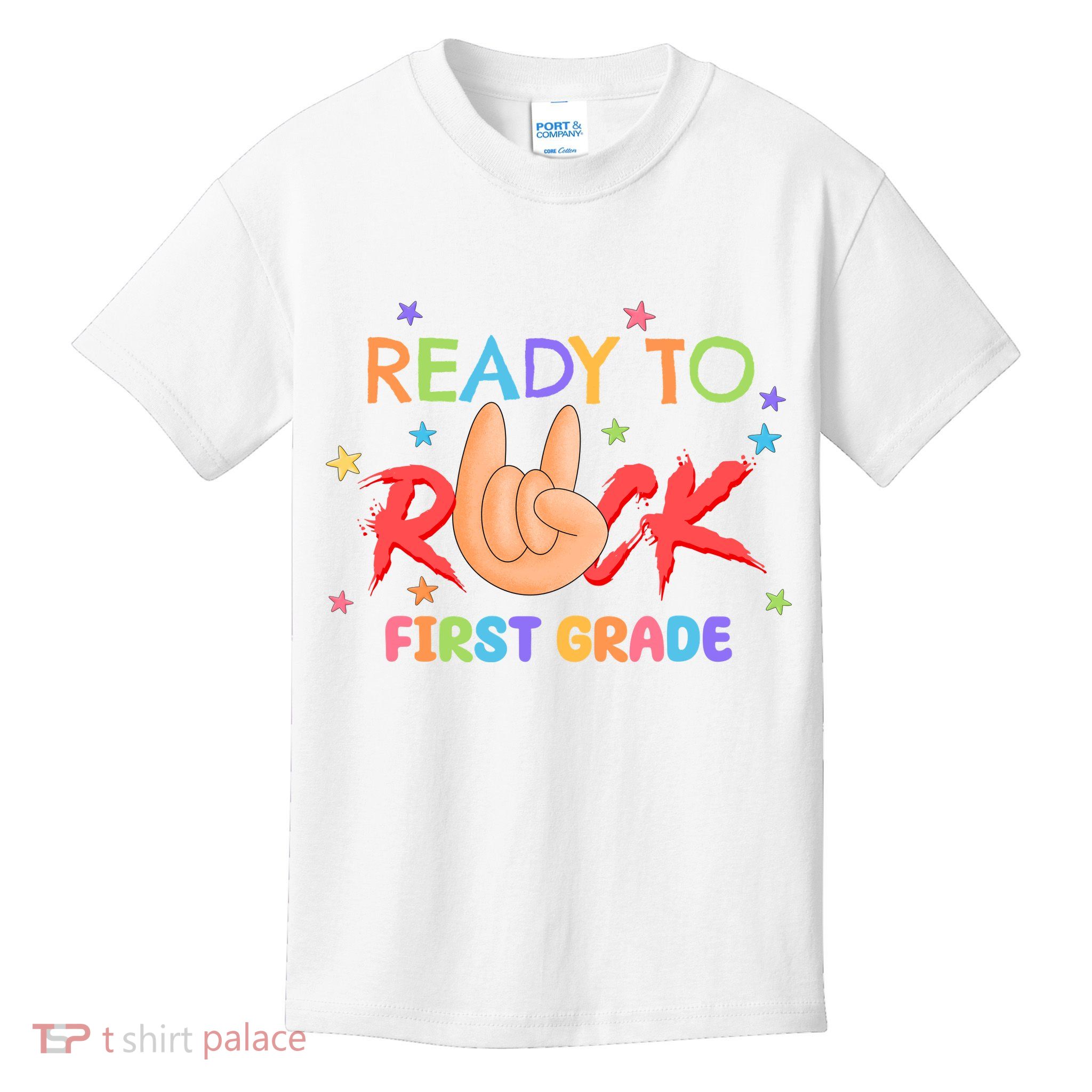 Ready To Rock First Grade Kids T-Shirt