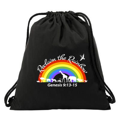 Reclaim The Rainbow: Gods Promise Drawstring Bag