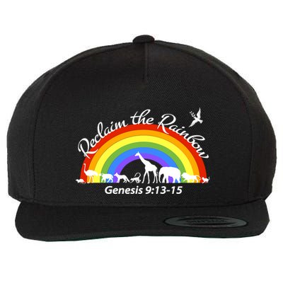 Reclaim The Rainbow: Gods Promise Wool Snapback Cap