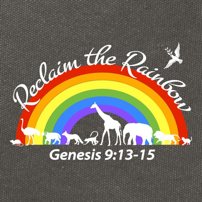 Reclaim The Rainbow: Gods Promise Cotton Canvas Backpack