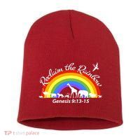 Reclaim The Rainbow: Gods Promise Short Acrylic Beanie