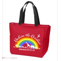 Reclaim The Rainbow: Gods Promise Zip Tote Bag