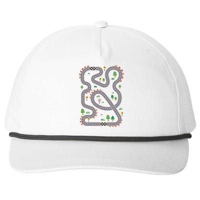 Racing Track Snapback Five-Panel Rope Hat