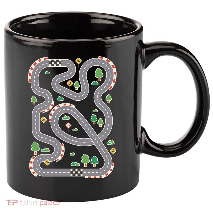 Racing Track 11oz C Handle Ceramic Mug