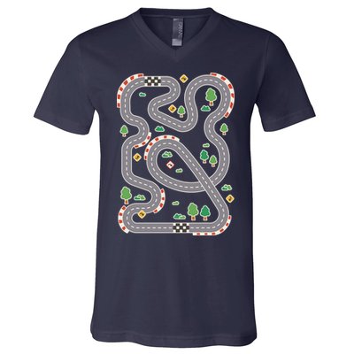 Racing Track V-Neck T-Shirt