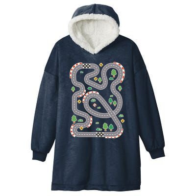 Racing Track Hooded Wearable Blanket