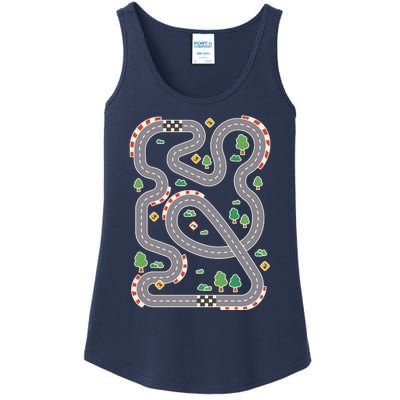 Racing Track Ladies Essential Tank