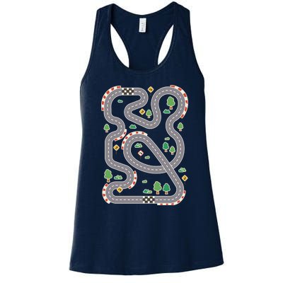 Racing Track Women's Racerback Tank