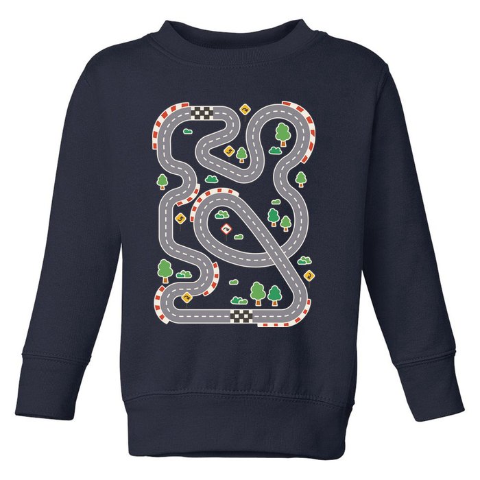 Racing Track Toddler Sweatshirt
