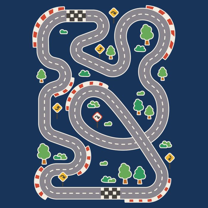 Racing Track Toddler Sweatshirt