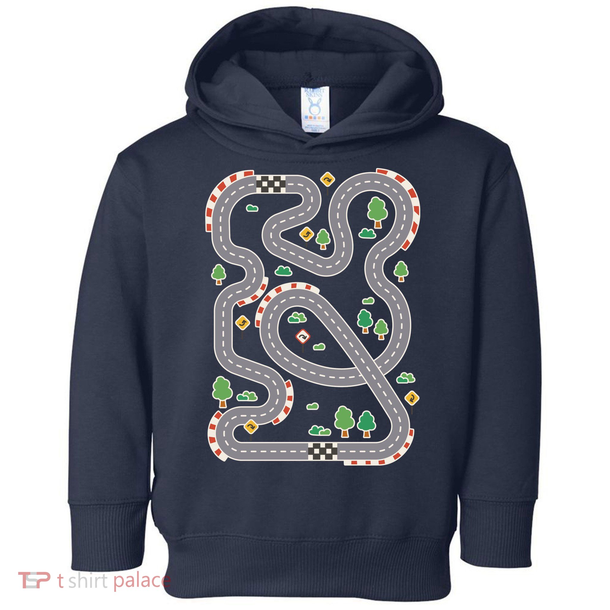 Racing Track Toddler Hoodie