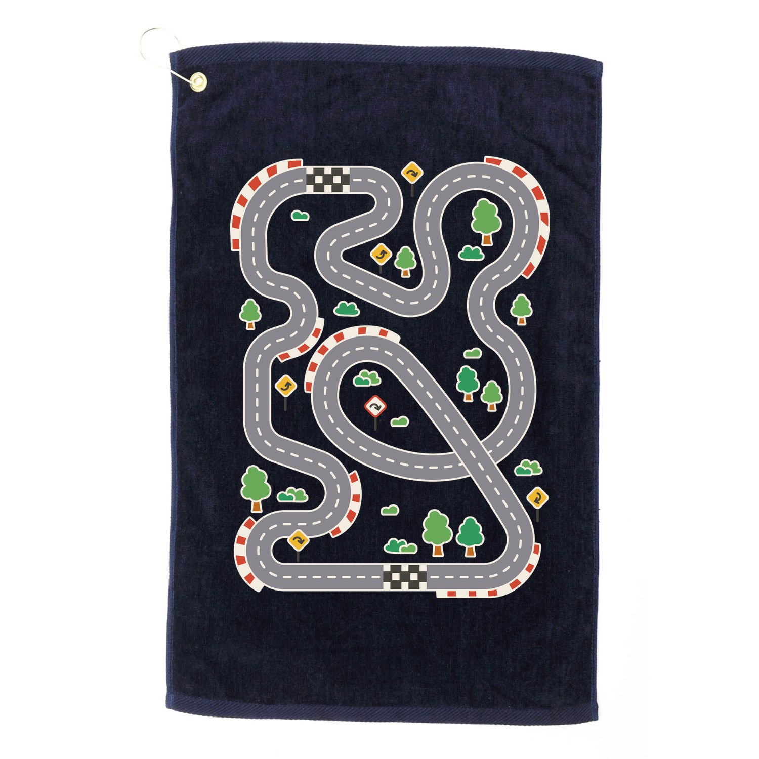 Racing Track Golf Towel