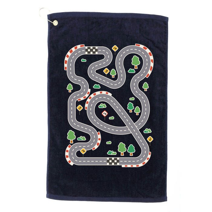 Racing Track Golf Towel