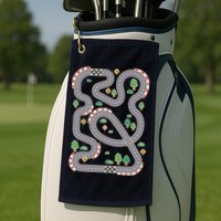 Racing Track Golf Towel