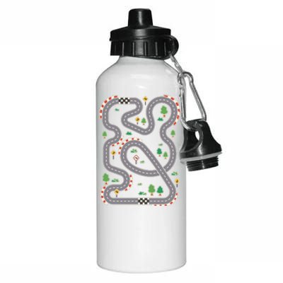 Racing Track Aluminum Water Bottle 