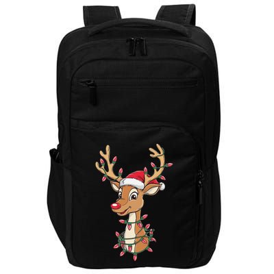 Rudolph The Red Nose Reindeer Christmas Gitfs For Impact Tech Backpack