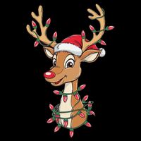 Rudolph The Red Nose Reindeer Christmas Gitfs For Flat Bill Trucker Hat