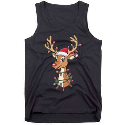 Rudolph The Red Nose Reindeer Christmas Gitfs For Tank Top