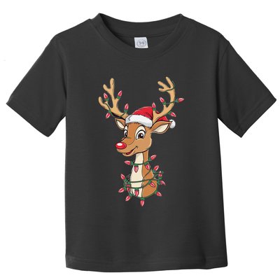 Rudolph The Red Nose Reindeer Christmas Gitfs For Toddler T-Shirt